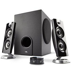 lot 51546 image: Cyber Acoustics 30 Watt Powered Speakers with Subwoofer for PC and Gaming Systems in Frustration Free Packaging, (CA-3602FFP)