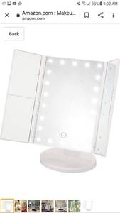 lot 51566 image: Makeup Light Mirror By Janey B & Co. - Magnifying Vanity With Led Lights ...