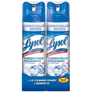 lot 51594 image: Lysol Bathroom Cleaner Spray, Island Breeze, 48oz (2X24oz)