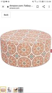 lot 51604 image: Fatboy USA PFF-ORG Pfffh Ottoman, Orange