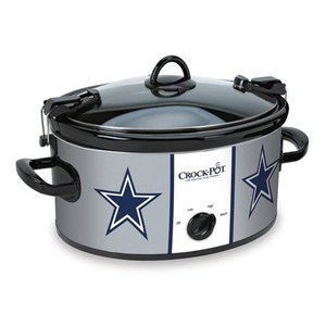 lot 51606 image: Dallas Cowboys NFL Crock-Pot Cook & Carry Slow Cooker, SCCPNFL600-DC