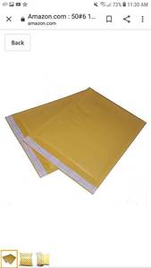 lot 51608 image: 50#6 12.5x19 Kraft Bubble MAILERS Padded ENVELOPES #6