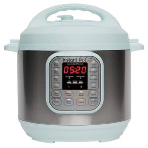 lot 51609 image: Instant Pot Duo60 6-qt. 7-in-1 Programmable Pressure Cooker, TurquoiseBlue, 6 QT