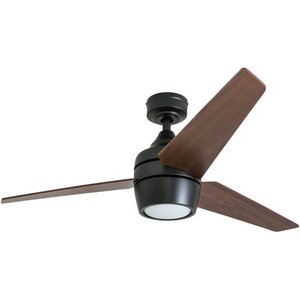 lot 51621 image: Honeywell Eamon 52 Modern Espresso Bronze Remote Control Ceiling Fan with Integrated LED Light, 3 Blade
