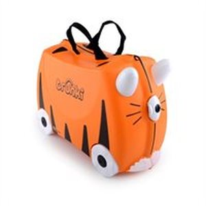 lot 51648 image: Trunki Tipu Tiger Ride-on Suitcase - Blackorange Excellent Condition