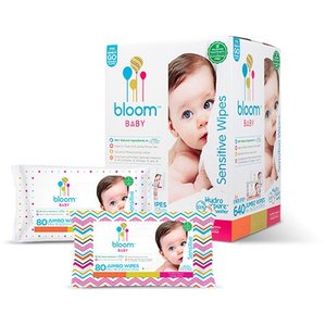 lot 51651 image: Bloom Baby Wipes - 640 Count