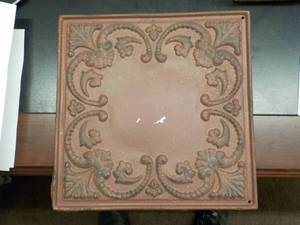 lot 6213 image: Metal cieling tile piece 12 x 12