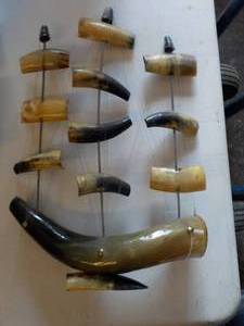 lot 6220 image: Boat made from animal horns