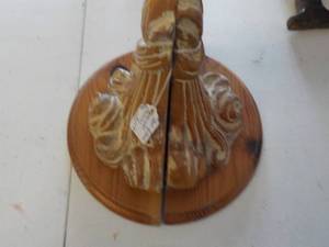 lot 6269 image: carved rose wall scones 8 tall x 10 wide