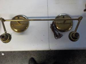 lot 6252 image: German double swing arm light fixtue