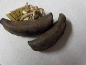 lot 6276 image: African iron bell rattles   each is 3 long