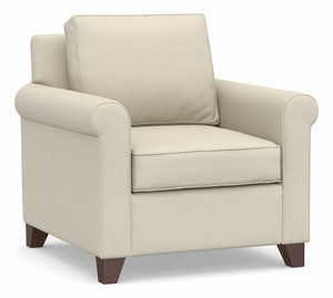 lot 46952 image: Cameron Roll Arm Upholstered Armchair
