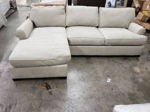 lot 46956 image: Townsend Roll Arm Upholstered Sofa with Chaise Sectional