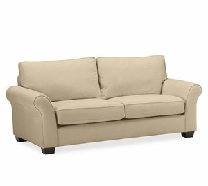 lot 46957 image: PB Comfort Roll Arm Upholstered Sofa