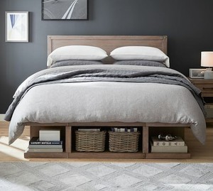 lot 46962 image: Brooklyn King Storage Platform Bed