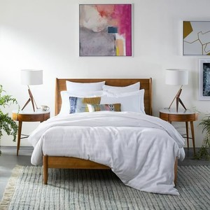 lot 46972 image: West Elm Mid Century King Size headboard