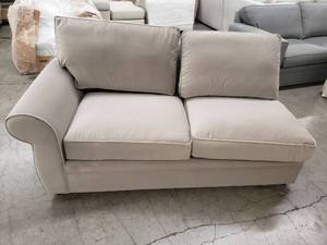 lot 46991 image: Round arm loveseat sectional