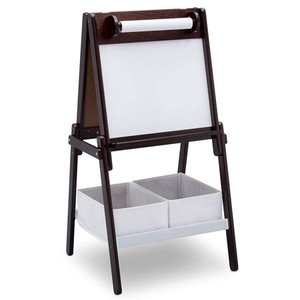 lot 1459 image: Delta Children MySize Double-Sided Storage Easel, Dark Chocolate