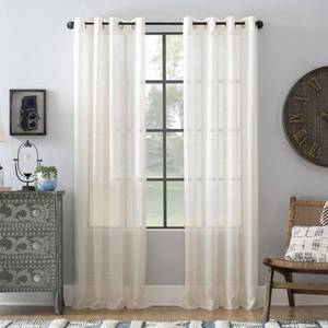 lot 1485 image: Archaeo Textured Linen Blend 52 x 63 Curtain