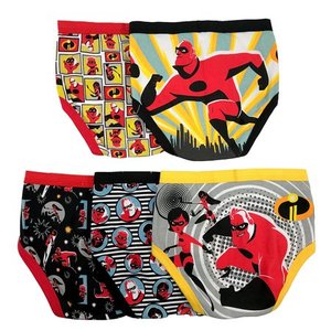 lot 1519 image: Boys The Incredibles 5pk Classic Briefs - 4, Boys, MultiColored