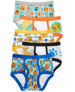 lot 1540 image: Boys The Lion King 5pk Classic Briefs - 8, Boys, MultiColored