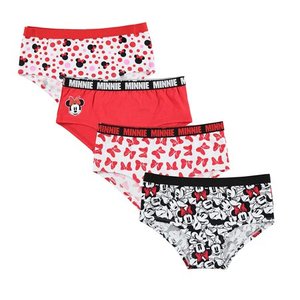 lot 1542 image: Girls Minnie Mouse 4pk Hipster Briefs - 10, Girls, MultiColored