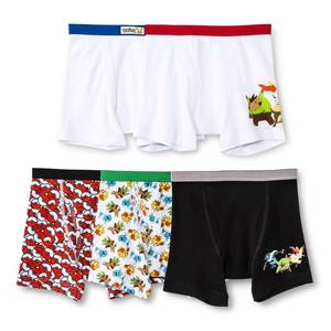lot 1544 image: Pok�mon, Boys Underwear, 5 Pack Boxer Briefs (Little Boys & Big Boys)
