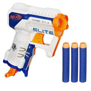 lot 1559 image: Nerf N-Strike Elite Triad EX-3 Blaster with 3 Nerf Elite Darts