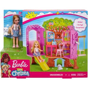 lot 1572 image: Barbie Club Chelsea Treehouse Dollhouse Playset with Accessories