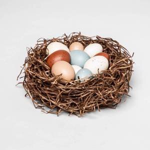lot 1592 image: Unscented Easter Egg and Nest Vase Filler - Threshold