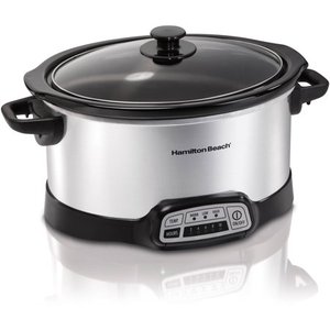lot 1608 image: Hamilton Beach 5 Quart Programmable Slow Cooker