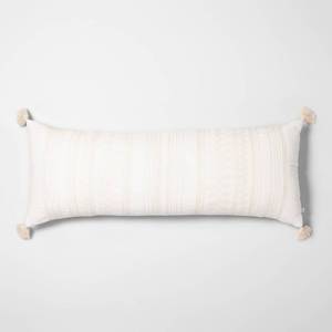 lot 1614 image: Throw Pillow - Sour Cream  Dog Bone (Sour CreamDog Bone) - Hearth & Hand with Magnolia