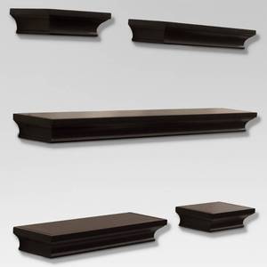 lot 1716 image: 5pc Traditional Shelf Set Brown - Threshold