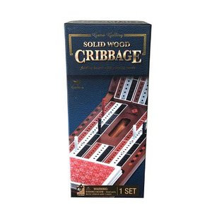 lot 1722 image: Game Gallery Solid Wood Deluxe Cribbage
