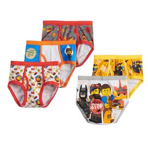lot 1762 image: Boys The LEGO Movie 2 5pk Classic Briefs - 8, Boys, MultiColored