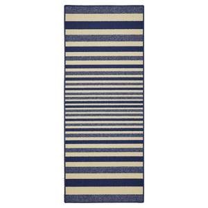 lot 1796 image: 2X5 Stripes Washable Doormat Blue - Maples