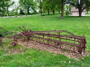 lot 110 image: Antique hay rake