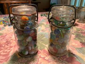 lot 181 image: 2PC Glass Marble Lot