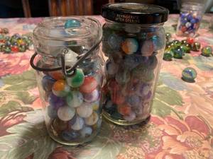 lot 183 image: 2PC Glass Marble Lot