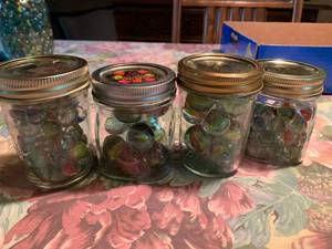 lot 187 image: 4PC Glass Marble Lot