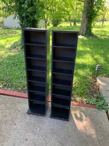 lot 199 image: 2PC CD Bookcases
