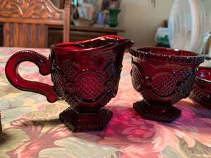 lot 212 image: 4PC Ruby Red  Set