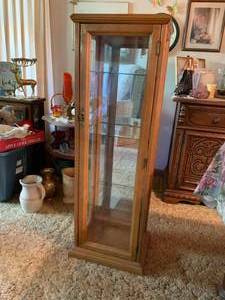 lot 240 image: GlassWood Display Cabinet