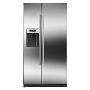 lot 4153 image: Bosch - 300 Series 20.2 Cu. Ft. Side-by-Side Counter-Depth Refrigerator - Stainless steel