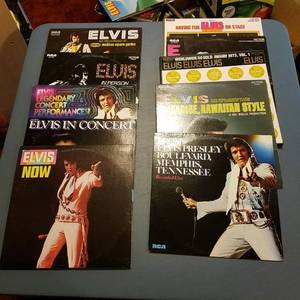 lot 1435 image: 10 Elvis vinyl records
