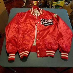 lot 1442 image: retro Elvis in Concert jacket - extra large