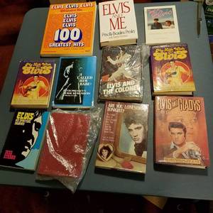 lot 1454 image: assorted Elvis inspired books