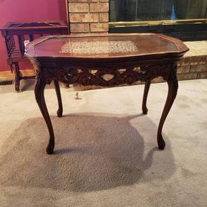 lot 1700 image: mahogany tea-table with tray