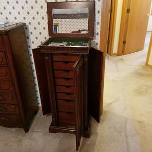 lot 1711 image: Jewelry Armoire - contents not included