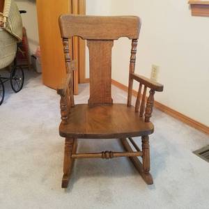 lot 1730 image: Child rocking chair